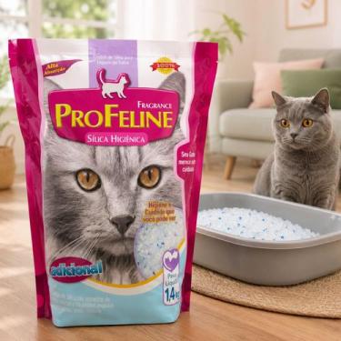 Imagem de Silica Higienica Cristal 1,4kg Tradicional Areia Gato Pet - PRO