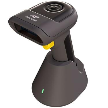 Imagem de Leitor de Codigo de Barras sem Fio LB-W350BK 1D 2D USB 2.4G Bluetooth com Base de Carregamento C3tech