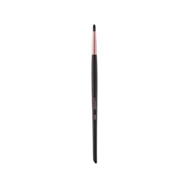 Imagem de Pincel de Maquiagem para Delinear Lanossi - Rose Black, Preto e Rosê