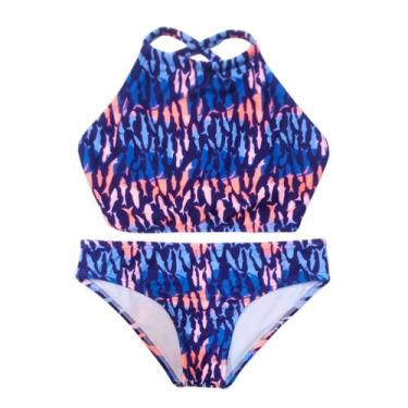 Imagem de Biquíni Infantil Proteção UPF50+ Capri - Blue Sharck - Banho Maria, 6