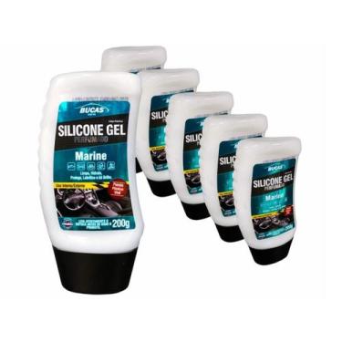 Imagem de Kit 6 Silicone Gel Painel Bucas Perfumado Marine 200G - RODABRILL