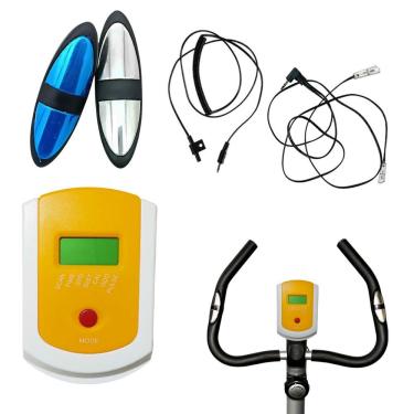 Imagem de Painel Visor LCD com Sensor Cardíaco para Bicicleta Spinning Kikos F2i Pelegrin Branco Leva Pro Pet
