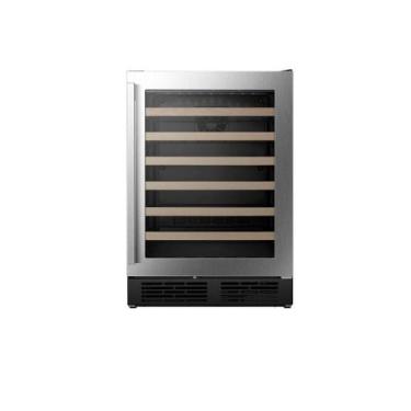 Imagem de Adega de Vinho Hisense HWL-54W1ANQRI 54 Garrafas Vidro Duplo Inox 110V