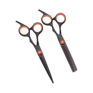 Imagem de Tesoura De Cabeleireiro Azul Em Aço Inoxidável Para Salão E Barbearia,