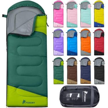 Imagem de Saco de dormir PTEROMY leve e resistente à água 220 x 80 cm
