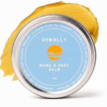 Imagem de Bota de bebê Shwally Primal e bálsamo de mamilo, The West Coast Original, 100% grama Fed Tallow, flores de calêndula e cera de abelha protetora, gravidez e amamentação segura, sem cheiro, para todos os tipos de pele
