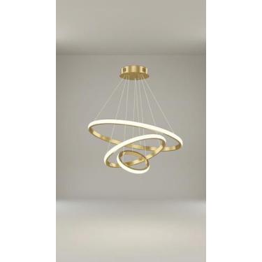 Imagem de Luminária Teto Led 3 Cores Lustre Pendente Moderno - Congratulations S