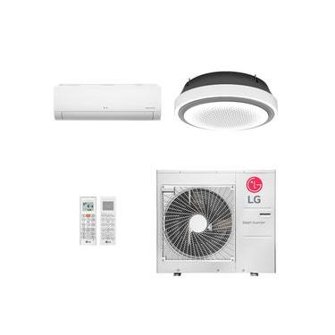 Imagem de Ar-Condicionado Multi Split Inverter LG 48.000 (1x Evap HW 7.000 + 1x Evap Cassete Round 36.000) Quente/Frio 220V