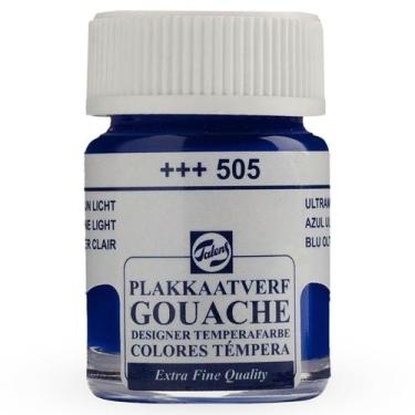 Imagem de Tinta Guache Talens Extra Fine 16ml Gouche 505 Azul Ultramar