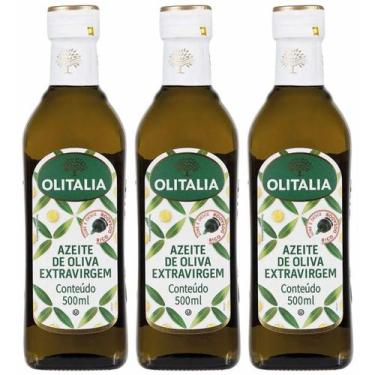 Imagem de Kit 3 Azeite de Oliva Italiano Olitalia Extravirgem 500ml