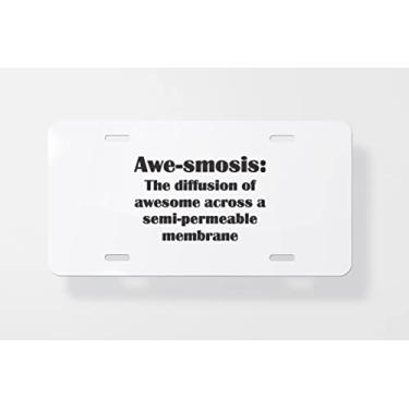 Imagem de Awe Smosis Fronha Biologia Gifts Capa para Placa de Licença - Novidade Capa para Placa de Carro - Capa Moldura para Placa de Carro 15 x 30 cm