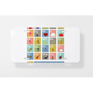 Imagem de ABC Poster Capa para Placa de Licença - Novidade Capa para Placa de Carro - Moldura para Placa de Licença 15 x 30 cm