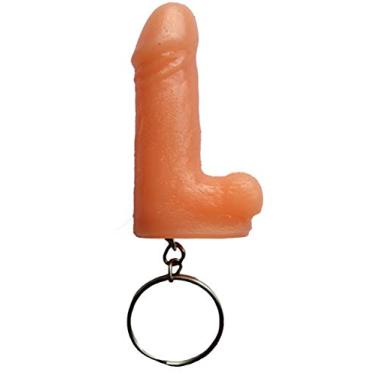 Imagem de Prazer&Cia BR Prazer & Cia Prótese Pênis Chaveiro Mini Pênis Bege 4 5 X 1 2 Cm Aproximado Chmpbg Bege