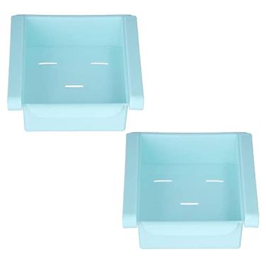 Imagem de Gavetas de geladeira, gaveta organizadora de ventilação e drenagem flexível com alça para cozinha