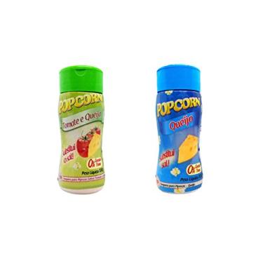 Imagem de Temperos P/ Pipoca Popcorn Cx 24 Frascos. 12 Tomate e Queijo - 12 Queijo