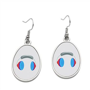Imagem de Brincos de fone de ouvido Vector – Brincos pendurados para meninas – Presente de festa de aniversário dos namorados, Metal, Sem pedras preciosas