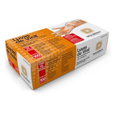 Imagem de Descarpack Luva De Vinil M Com Pó Caixa Com 100 Unidades Multicolorido