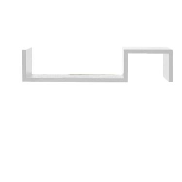 Imagem de Prateleira Zig Zag Em Mdf - Branco