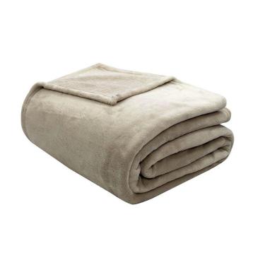 Imagem de Cobertor Velour 300g King 240X260 Microfibra Camesa Bege