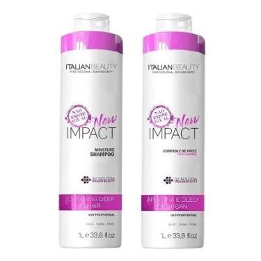 Imagem de Kit Italian Beauty New Impact 2000 Ml Sem Formol Promoção
