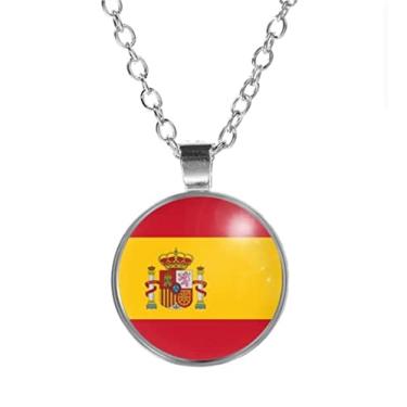 Imagem de Colar Bandeira do País Espanha Unissex