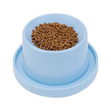 Imagem de Comedouro Alto Elevado Azul para Cães e Gatos Anti Formiga