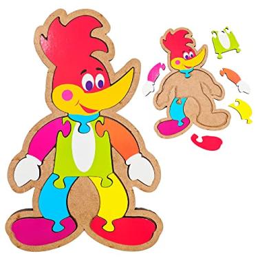 Imagem de Brinquedo Educativo Quebra-Cabeça Infantil - Pica Pau