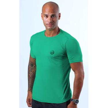 Imagem de Camiseta 100% Crepe Poliamida Dry Fit Leve E Refrescante Verde Piscina
