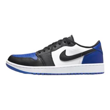 Imagem de Nike Tênis de basquete feminino Air Jordan 1 Low Shoes, Branco Preto Sport Royal, 42