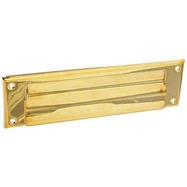 Imagem de Baldwin 0015031 Placa de caixa de letras, latão brilhante não lacado