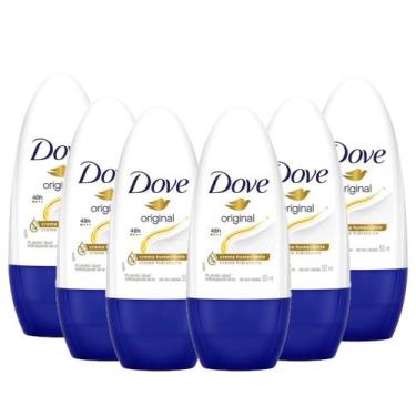 Imagem de Kit 6X 50ml Desodorante Antitranspirante Roll-On Dove Original