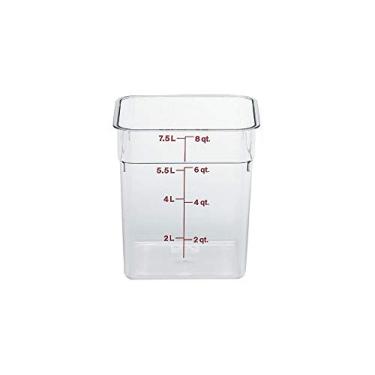 Imagem de Cambro, 8SFSCW135, Pote Quadrado 7.6L Camsquare, Transparente, Plástico