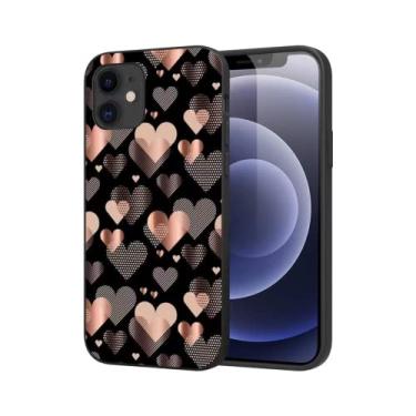 Imagem de CUTTIZ Capa de telefone compatível para iPhone 14 Plus masculina menina padrão de amor para iPhone 13 11 12 14 Pro Max Mini 6 7 8 Plus XS XR capa de telefone personalizada fofa macia exclusiva (D9, iPhone 12 Pro)