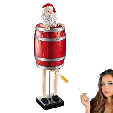 Imagem de Dispensador de cigarro engraçado, caixa de cigarro criativa, dispensador de cigarro pop-up, imagem de Papai Noel, caixa de cigarro, brinquedo de brincadeira,A