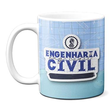 Imagem de Caneca Engenharia Civil Quis Abalar Minha Estrutura Logo Eu (Branca)