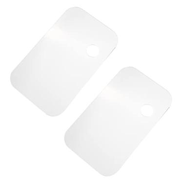 Imagem de LUGU 2 pçs paleta de tinta acrílica forma retangular t nsparente aderente bandeja de mistu de tinta a ó confortável de segu r e fácil de limpar pa pintu de arte diy pintor entusiasta