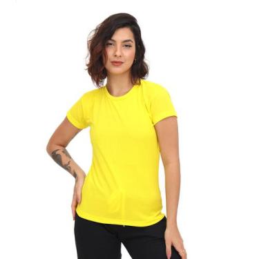 Imagem de Camiseta Dry Fit Slim Feminina Ajustada Malha Fria Academia - Techmalh