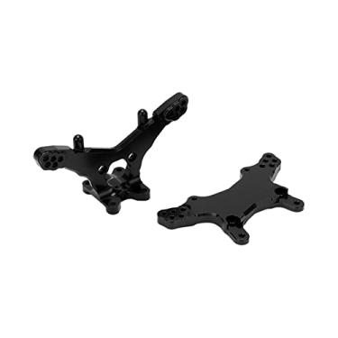 Imagem de Acessório para carro RC, suporte de suspensão traseira dianteira 1/18 Design de posição multi-furo para LOSI Mini-T 2.0 Carro RC para carro 1/18 RC(Preto)