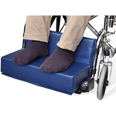 Imagem de NYOrtho Almofada de elevação para descanso de pé para cadeira de rodas – Protetor de almofada para perna | Protege facilmente com alça de liberação rápida, 1" Foot Platform, Seat Widths 16" - 20"