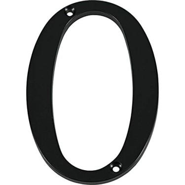 Imagem de Distinctions 843140 Black Flush-Mount Número de casa 0 de 10 cm