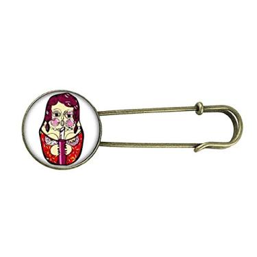 Imagem de Russia Russa Bonecas Russas Broche de Metal Retrô Joias