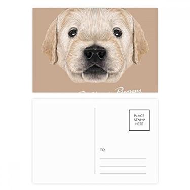 Imagem de Treined Golden Retriever Conjunto de cartão postal de aniversário para cachorro filhote de cachorro