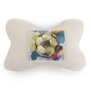 Imagem de DIYthinker Almofada de apoio de cabeça com acabamento de carro pintado para futebol americano