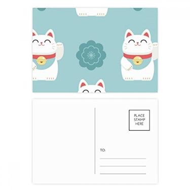 Imagem de Lucky Cats Sakura Totem Japão, cartão postal de aniversário, cartão de agradecimento