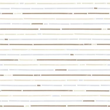 Imagem de Papel De Parede Infantil Brincar 3638 Vinílico Riscas Listrado Bege