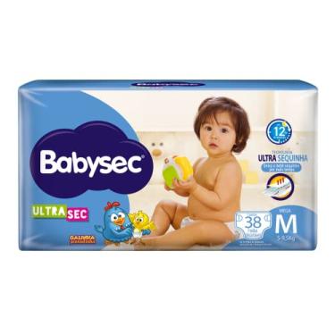 Imagem de Fralda Descartável Infantil Babysec UltraSec Noturna Mega (M)
