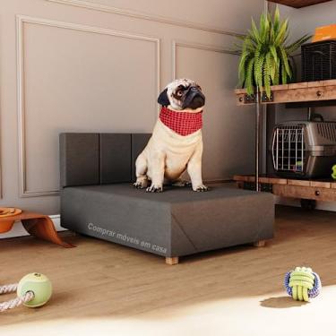 Imagem de Cama Box Pet Dog Porte Menor 60 cm Cor Cinza - Comprar Moveis em Casa