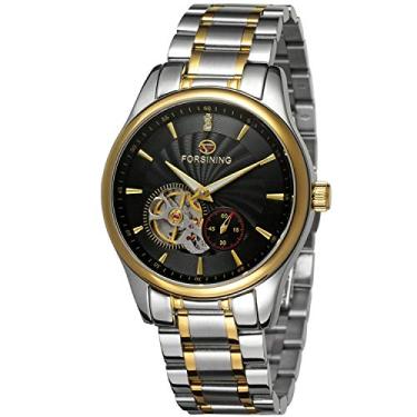 Imagem de FORSINING Relógio masculino de luxo com movimento automático analógico coleção de marca de aço inoxidável FSG9406M4T3, Moderno