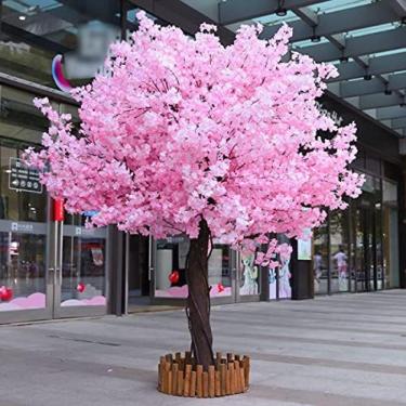 Imagem de HEHEXIQH Árvores Artificiais De Flor De Cerejeira Luz Rosa, Árvore Interior Decoração Externa, 1,5x1m