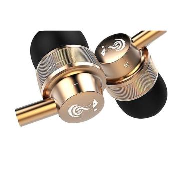 Imagem de Fones de ouvido com fones de ouvido, fones de ouvido com fio com fio sem emaranhado (ouro)